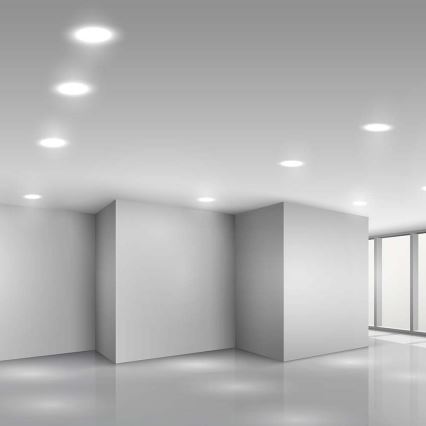 LED-Einbauleuchte SAMSUNG CHIP LED/6W/230V 6500K d 12 cm weiß