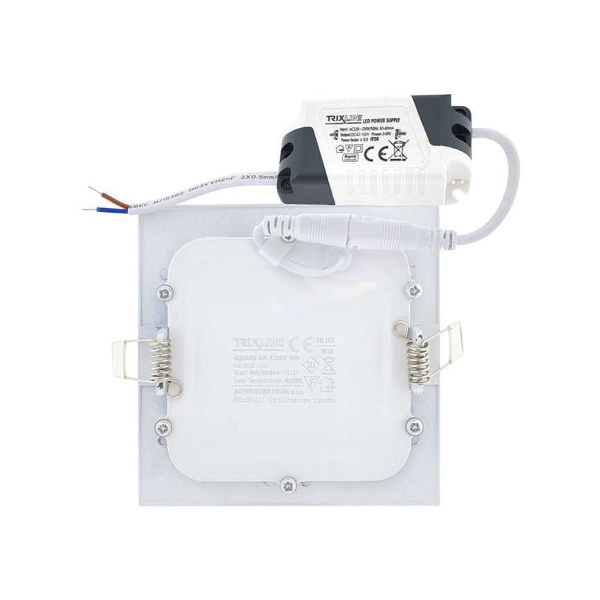 LED-Einbauleuchte SQUARE LED/12W/230V 4200K 16,8x16,8 cm weiß