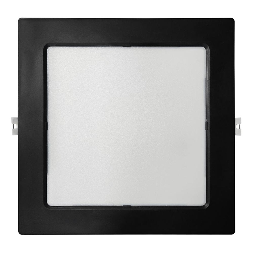 LED-Einbauleuchte SQUARE LED/18W/230V 4000K 22x22 cm schwarz