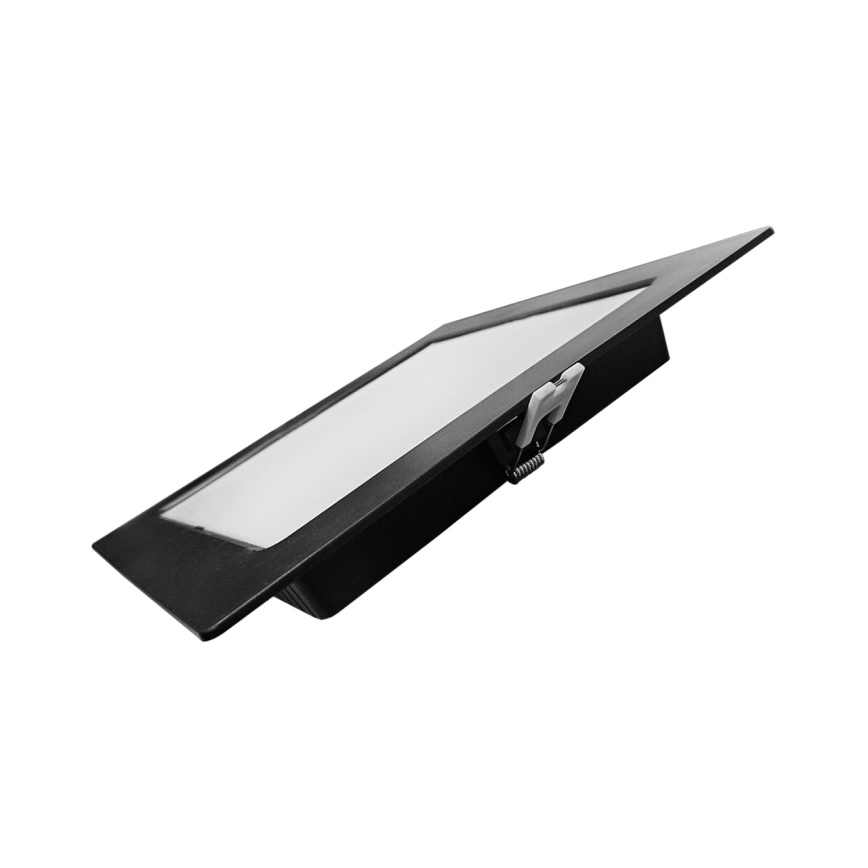 LED-Einbauleuchte SQUARE LED/18W/230V 4000K 22x22 cm schwarz