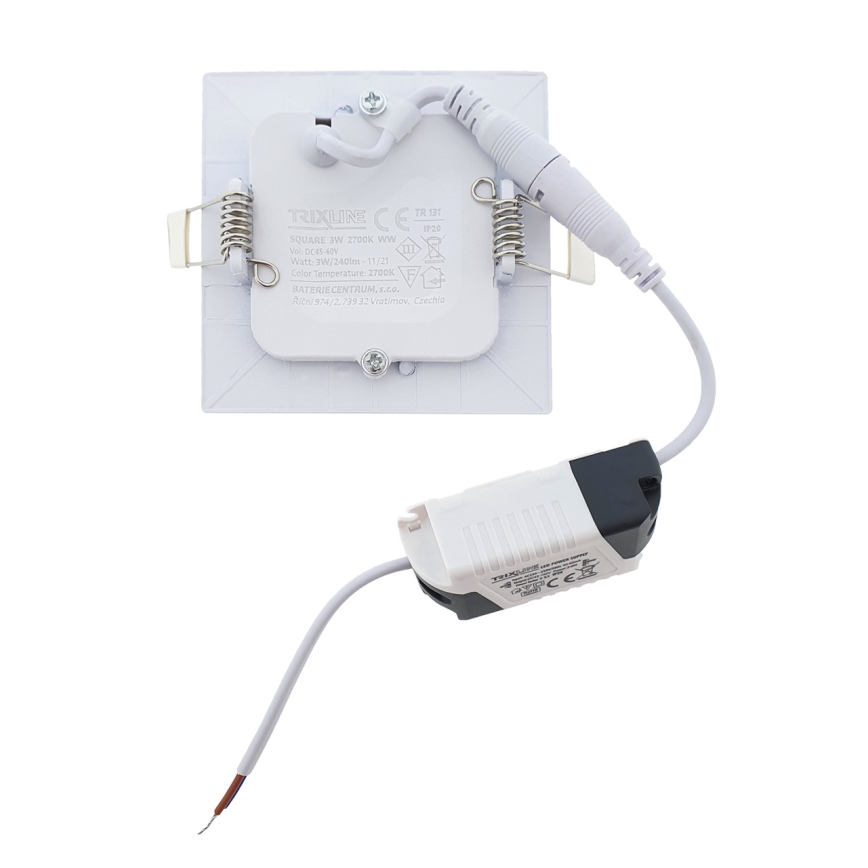 LED Einbauleuchte SQUARE LED/3W/230V 2700K