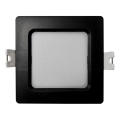 LED-Einbauleuchte SQUARE LED/3W/230V 4000K 9x9 cm schwarz