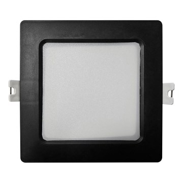 LED-Einbauleuchte SQUARE LED/6W/230V 4000K 12x12 cm schwarz