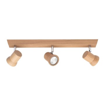 LED Einbauleuchte VENLA 3xGU10/5W/230V Eiche