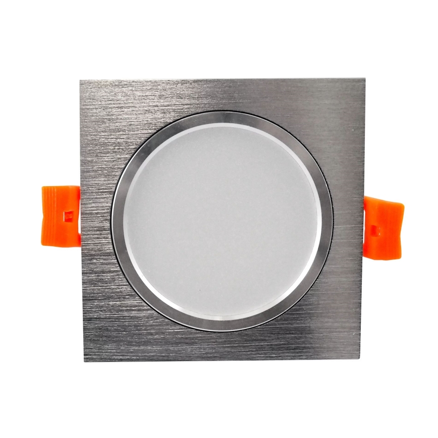 LED Einbauleuchte VENUS LED/7W silber eckig