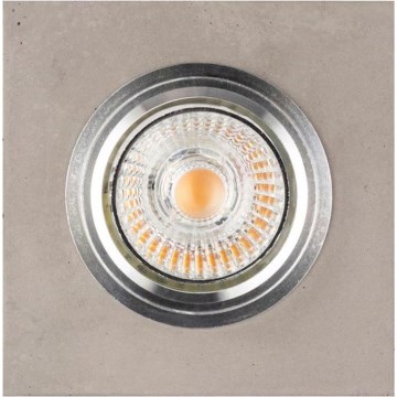 LED-Einbauleuchte VITAR 1xGU10/5W/230V CRI 90 Beton – FSC-zertifiziert