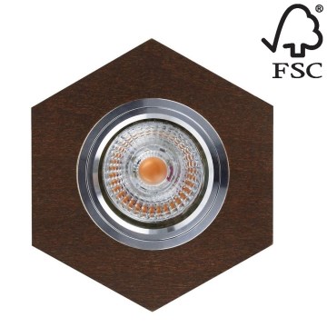 LED-Einbauleuchte VITAR 1xGU10/5W/230V CRI 90 Buche – FSC-zertifiziert