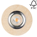 LED-Einbauleuchte VITAR 1xGU10/5W/230V Stein – FSC-zertifiziert