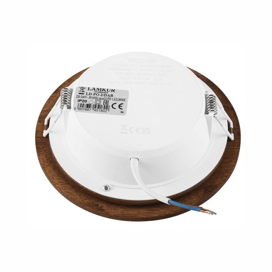LED-Einbauleuchte WOODY SPOT LED/12,5W/230V 3000K Kirsche ø 16 cm