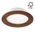 LED-Einbauleuchte WOODY SPOT LED/12,5W/230V 4000K Kirsche ø 16 cm