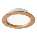 LED-Einbauleuchte WOODY SPOT LED/16,5W/230V 4000K Eiche ø 18,5 cm