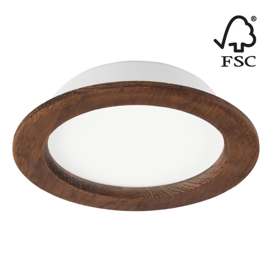 LED-Einbauleuchte WOODY SPOT LED/16,5W/230V 4000K Kirsche ø 18,5 cm