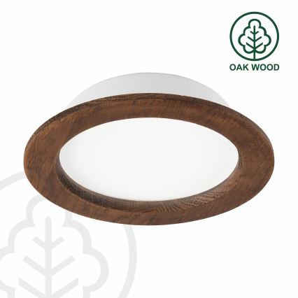 LED-Einbauleuchte WOODY SPOT LED/16,5W/230V 4000K Kirsche ø 18,5 cm