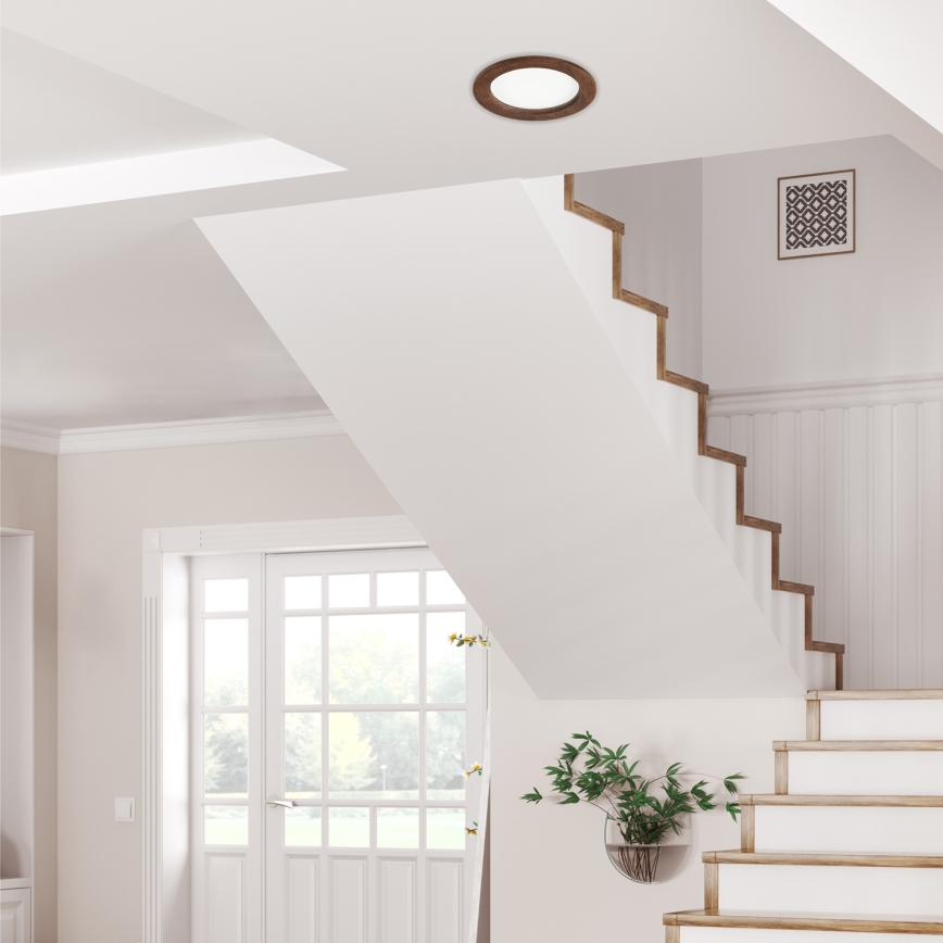 LED-Einbauleuchte WOODY SPOT LED/16,5W/230V 4000K Kirsche ø 18,5 cm
