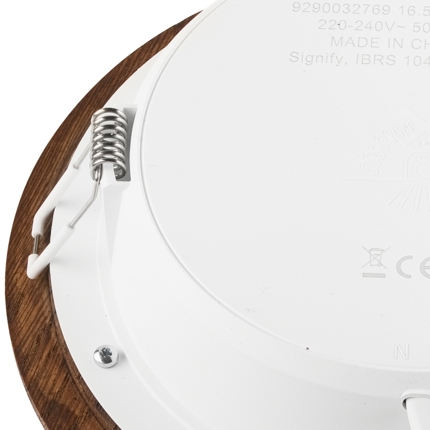 LED-Einbauleuchte WOODY SPOT LED/16,5W/230V 4000K Kirsche ø 18,5 cm