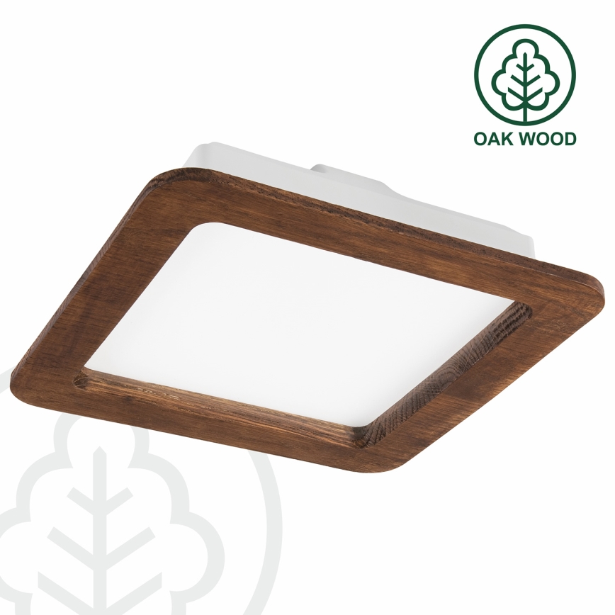 LED-Einbauleuchte WOODY SPOT LED/17W/230V 3000K Kirsche 18,5x18,5 cm