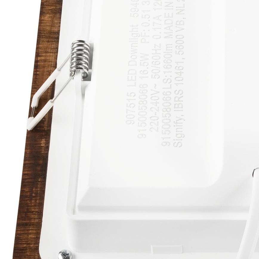LED-Einbauleuchte WOODY SPOT LED/17W/230V 3000K Kirsche 18,5x18,5 cm