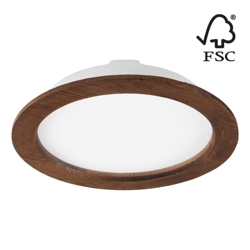 LED-Einbauleuchte WOODY SPOT LED/23,5W/230V 4000K Kirsche ø 23,5 cm