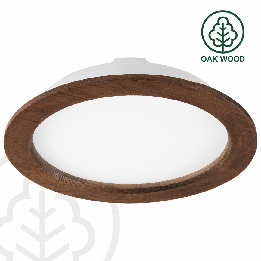 LED-Einbauleuchte WOODY SPOT LED/23,5W/230V 4000K Kirsche ø 23,5 cm