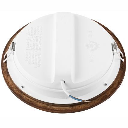LED-Einbauleuchte WOODY SPOT LED/23,5W/230V 4000K Kirsche ø 23,5 cm