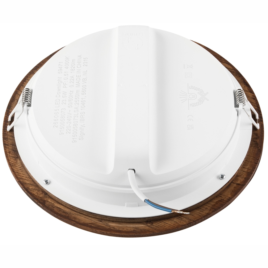 LED-Einbauleuchte WOODY SPOT LED/23,5W/230V 4000K Kirsche ø 23,5 cm