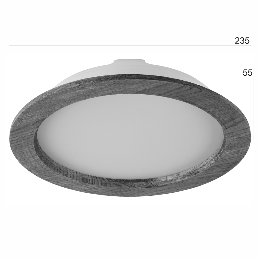 LED-Einbauleuchte WOODY SPOT LED/23,5W/230V 4000K Kirsche ø 23,5 cm