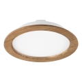 LED Einbauleuchte WOODY SPOT LED/23,5W/230V 4000K Nussbaum Ø 23,5 cm