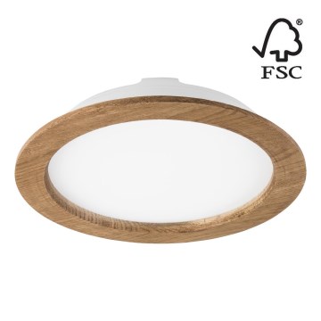 LED-Einbauleuchte WOODY SPOT LED/23,5W/230V 4000K Walnuss ø 23,5 cm
