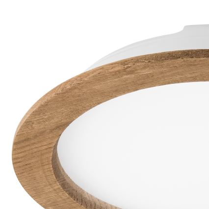 LED-Einbauleuchte WOODY SPOT LED/23,5W/230V 4000K Walnuss ø 23,5 cm