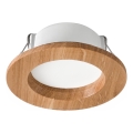 LED Einbauleuchte WOODY SPOT LED/5,5W/230V 4000K Eiche Ø 10 cm