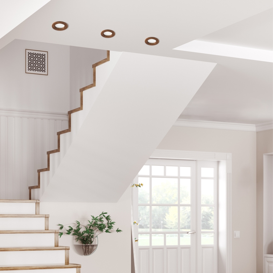LED-Einbauleuchte WOODY SPOT LED/5,5W/230V 4000K Kirsche ø 10 cm