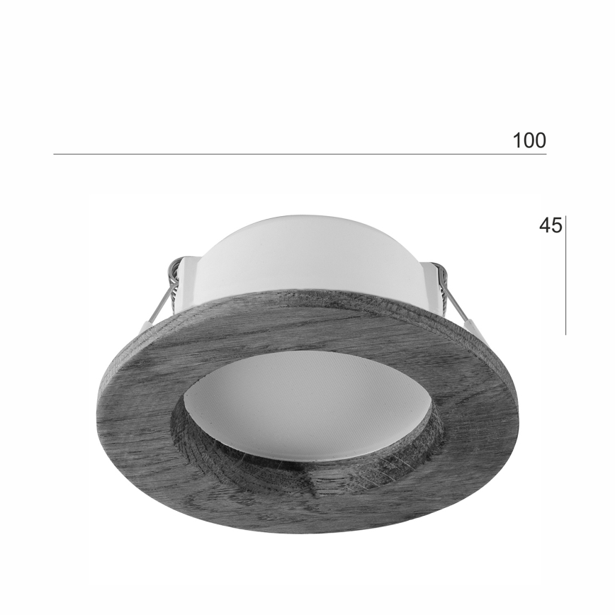 LED-Einbauleuchte WOODY SPOT LED/5,5W/230V 4000K Kirsche ø 10 cm