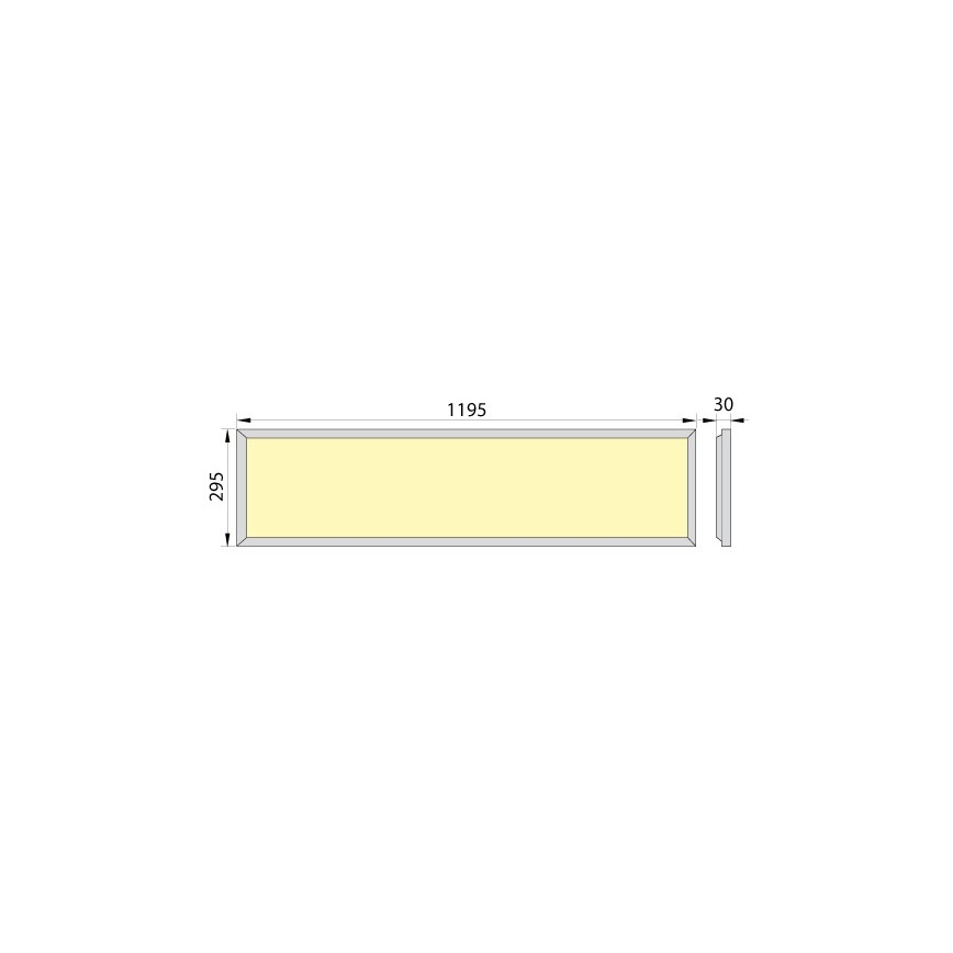 LED Einbaupaneel  OREGA PLUS 120 LED/40W/230V 4000K IP40