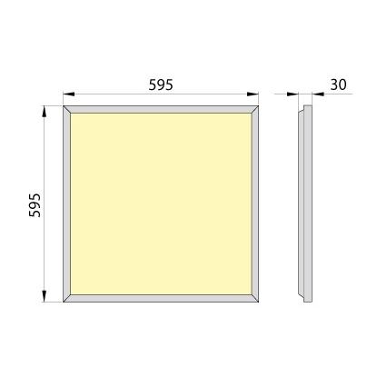 LED-Einbaupanel OREGA PLUS 60 LED/40W/230V 4000K IP40