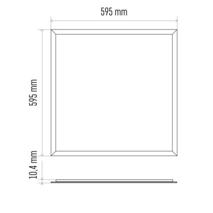 LED-Einbaupanel für Badezimmer PROFI PLUS LED/40W/230V IP44
