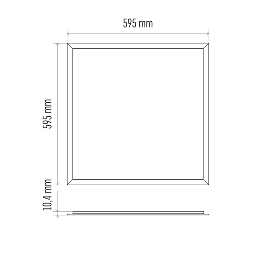 LED-Einbaupanel für Badezimmer PROFI PLUS LED/40W/230V IP44