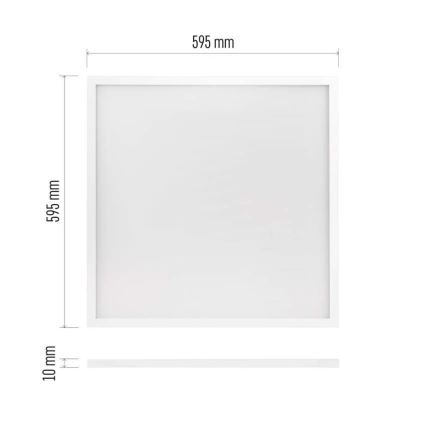 LED-Einbaupanel PROXO LED/33W/230V 4000K 60x60 cm weiß