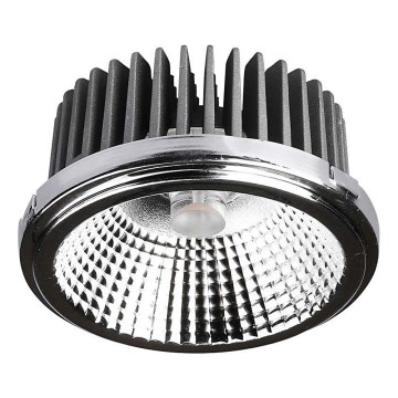 LED Einbaustrahler LED/20W/230V 6400K 40°/20° d 11 cm glänzendes Chrom