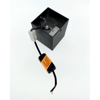 LED-Einbaustrahler LED/5W/230V 3000/4000/6400K 7,5x7,5 cm schwarz