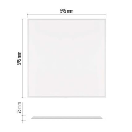 LED-Einlegepanel DIXXO LED/36W/230V 4000K 60x60 cm weiß