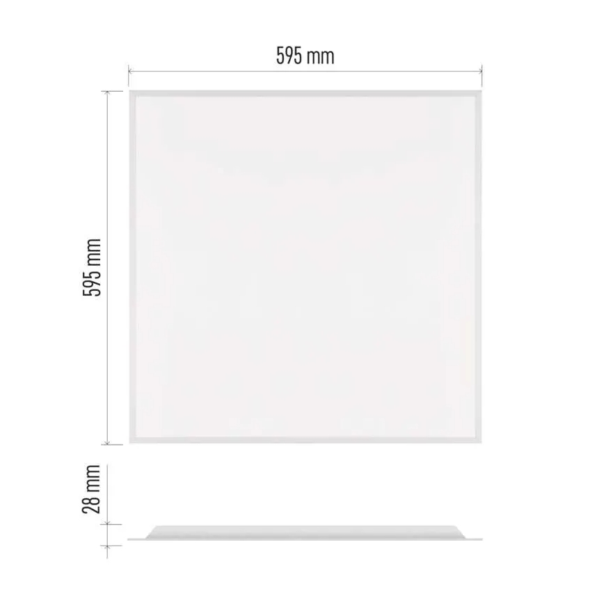 LED-Einlegepanel DIXXO LED/36W/230V 4000K 60x60 cm weiß