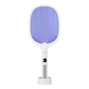 LED Elektrische Insektenfalle 2in1 mit LCD-Display 1200 mAh/5V Weiß