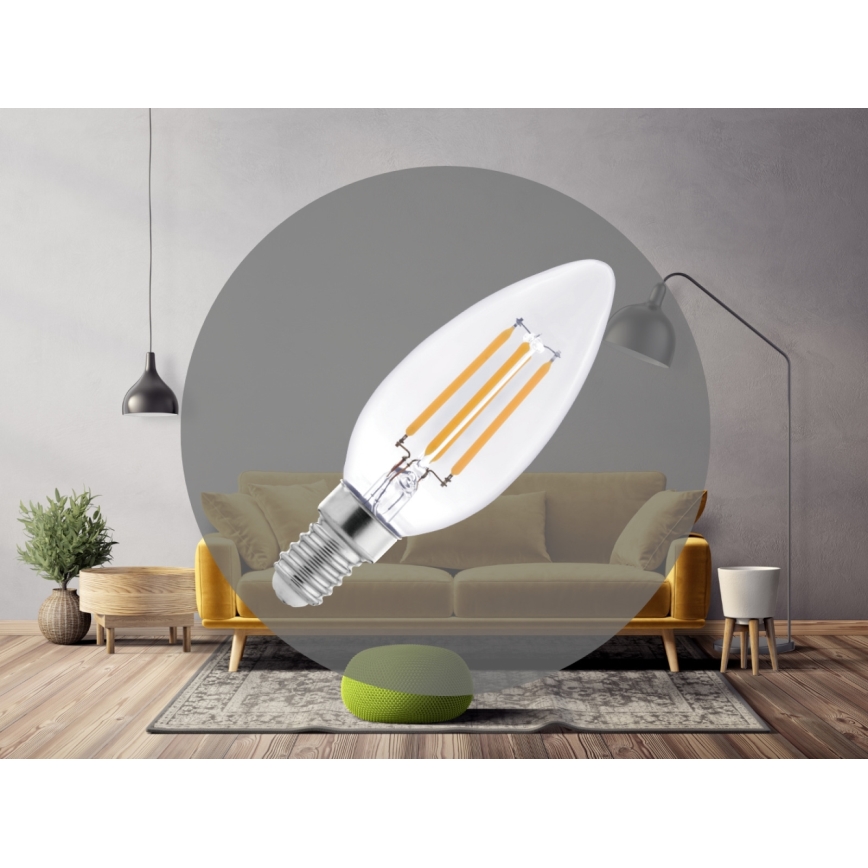 LED-Filamentlampe C37 E14/6W/230V 4000K