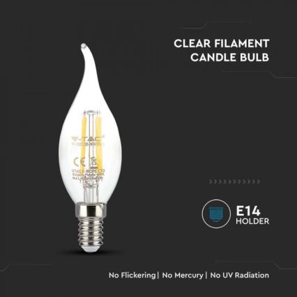 LED-Filamentlampe E14/4W/230V 3000K