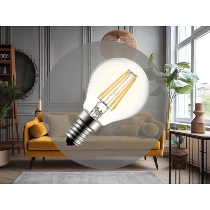 LED-Filamentlampe G45 E14/6W/230V 3000K