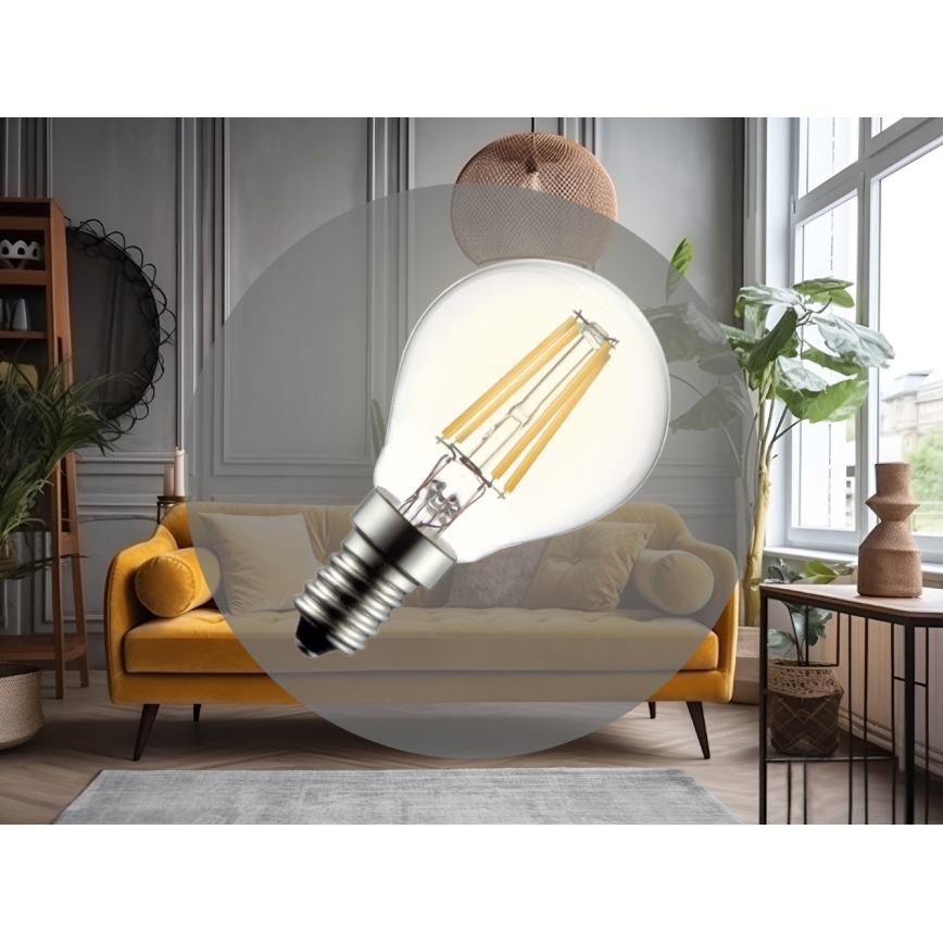 LED-Filamentlampe G45 E14/6W/230V 3000K