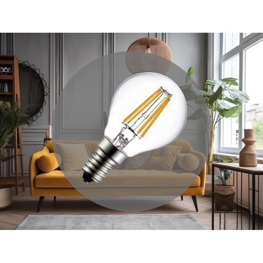 LED-Filamentlampe G45 E14/6W/230V 3000K
