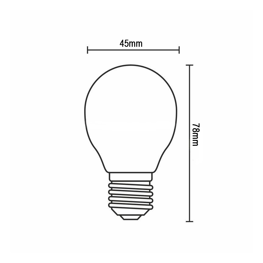 LED-Filamentlampe G45 E14/6W/230V 3000K