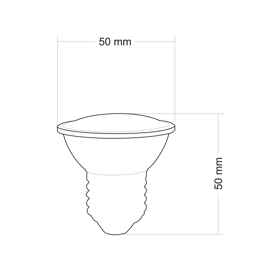 LED-Fluter-Glühbirne E27/2,4W/230V 6400K