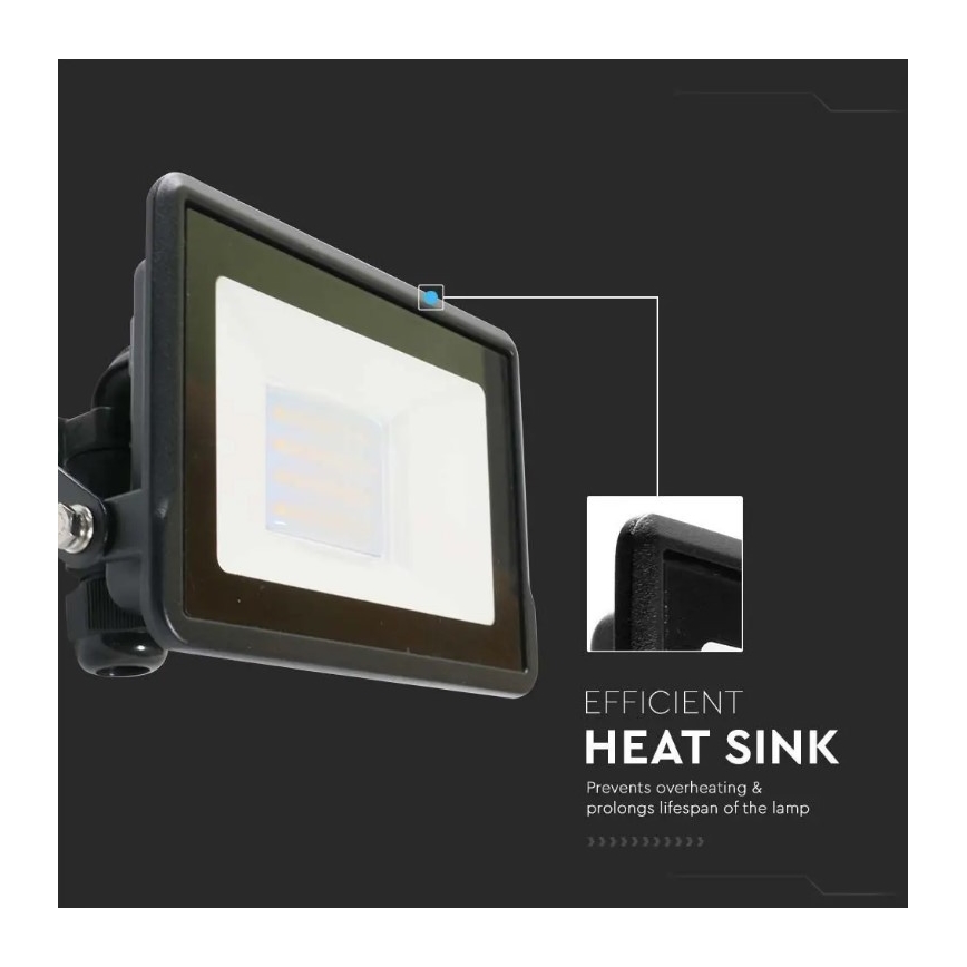 LED-Flutlicht mit Direktanschluss SAMSUNG CHIP LED/20W/230V IP65 6500K